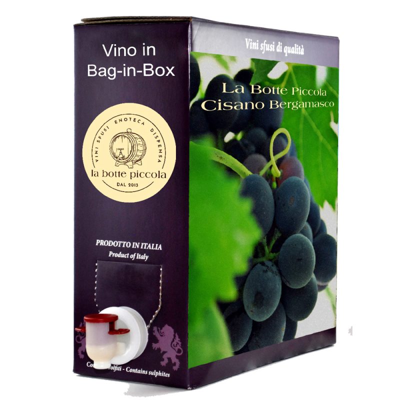 vino in bag in box rosso biologico syrah barricato