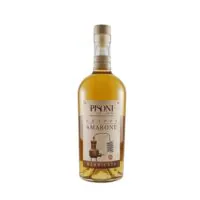 bottiglia di grappa di amarone barricata pisoni trento