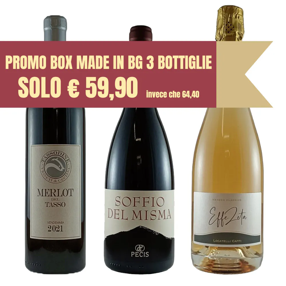 promo box 3 bottiglie vino bergamasco